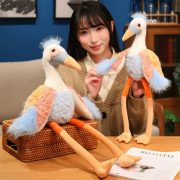Crane Plush Doll - Long-Legged Bird Stuffed Toy, Cute Gift for Girls, Perfect Event Present & Table Decoration - Image 2
