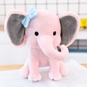 Stuffed Elephant Animal Plush Toys 9 Inch (Pink) - Image 3