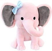 Stuffed Elephant Animal Plush Toys 9 Inch (Pink)
