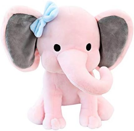 Stuffed Elephant Animal Plush Toys 9 Inch (Pink)