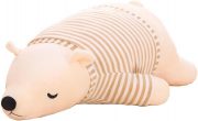 MMTTAO Stuffed Polar Bear Animal Plush Toy 14 Inch Small White Sleeping Bear Animal Stuff Soft Plushies Cute Dolls Collection Huggable Pillow Cushion Birthday Gift for Kids Child Boys Girls, 14Inches - Image 5
