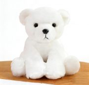 YUKOUQIAN Polar Bear Stuffed Animal Cute Plush Doll Toy 8 inch for Girls Boys Christmas (Polar Bear)