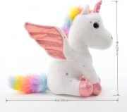 Sew Butiful 8" Unicorn Stuffed Animal - Cute Plush Toy Gift for 3-8 Years Old Girls, Soft Birthday Present for Baby, Toddler, Kids, Decor (White) - Image 3