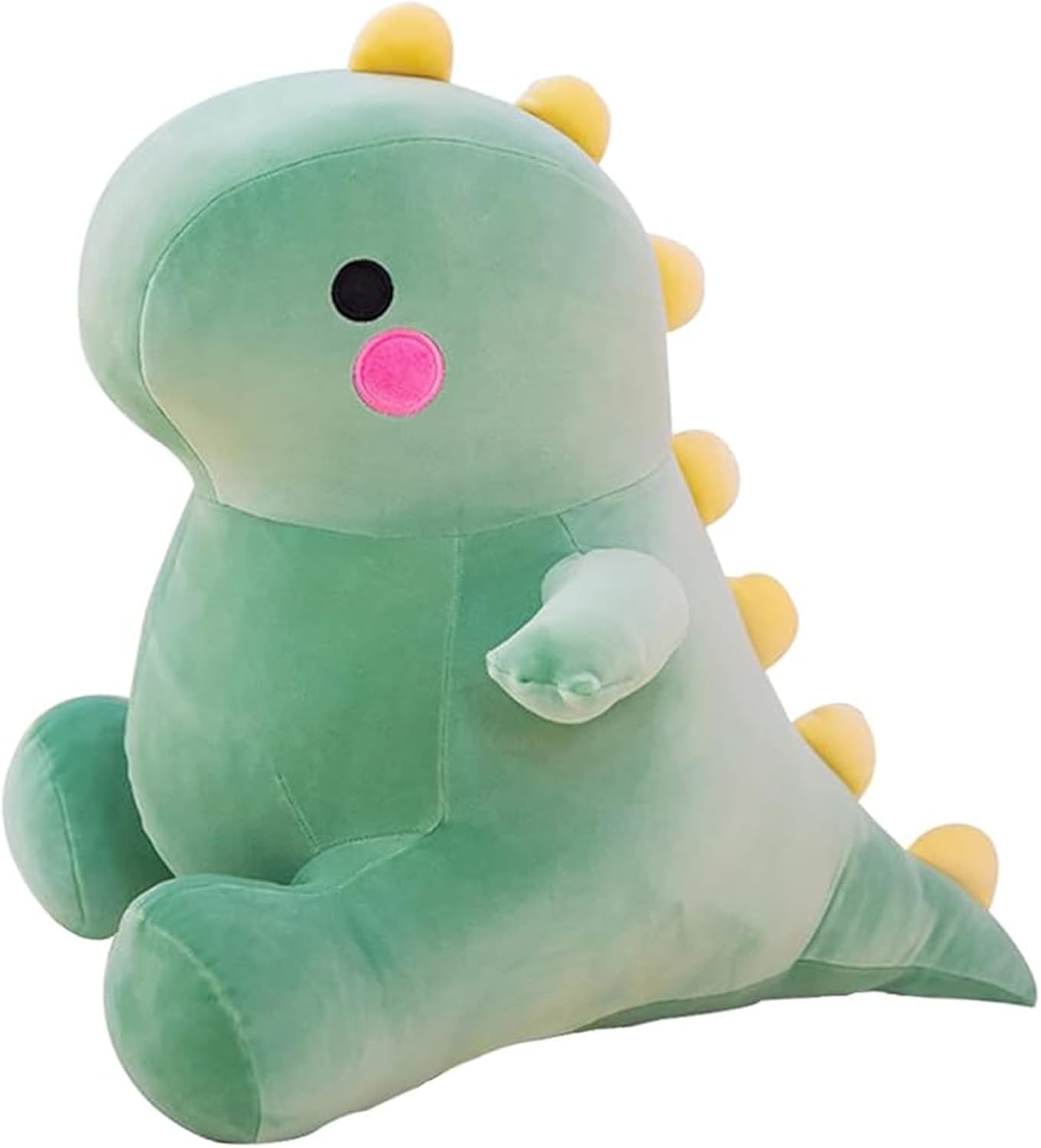 61jlS--5d0L._AC_SL1500_ DUANMUL Cute Fat Dinosaur Plush Toys, Soft Stuffed Animals Toys Dolls, Dino Plushies, Cute Birthday Gifts for Kids Girls Boys (Green,8in) - Image 1