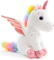 Sew Butiful 8" Unicorn Stuffed Animal - Cute Plush Toy Gift for 3-8 Years Old Girls, Soft Birthday Present for Baby, Toddler, Kids, Decor (White) - Image 4