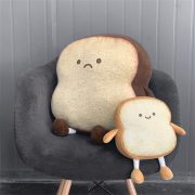 VHYHCY Toast Bread Pillow Funny Food Plush Toy Pillows Small Cute Stuffed Plush Sofa Pillow (Toast Bread,Golden) - Image 3