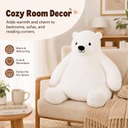 Djungelskog Bear Giant Simulation Bear 23.6 in – Huge Cuddly 2 ft White Teddy Bear Stuffed Animal Plush Doll for Home Decoration, Valentine's Day or Birthday Gift - Image 3