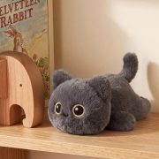 Ditucu Cute Grey Cat Plush Soft Kitten Kitty Stuffed Animal Plushies Toys Kawaii Dolls Gifts for Kids Adults 15.5 inch - Image 5