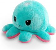 TeeTurtle Reversible Octopus Plushie 4-Inch Pink + Aqua Two-Sided Flip Plush Toy with Embroidered Details - Cute Mini Collectible Plush for Kids, Teens, and Adults - Image 2