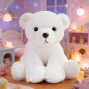 YUKOUQIAN Polar Bear Stuffed Animal Cute Plush Doll Toy 8 inch for Girls Boys Christmas (Polar Bear) - Image 2