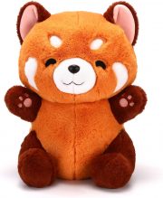 Riuhot Red Panda Stuffed Animal Cute Red Panda Plush Toy Panda Plushie Christmas Birthday Valentine's Day Gift for Girlfriend Kids Birthday 13.7" Stuffed