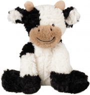 Hopearl Adorable Cow Plush Toy Floppy Dairy Cattle Soft Kawaii Cow Stuffed Animal Cute Birthday Holiday Gift for Boys Girls Kids Toddlers, 9''