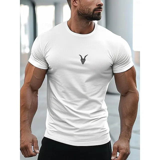 Sheep Bull White Navy Blue Gray T shirt Tee Tee Top Men’s Graphic 100% Cotton Shirt Fashion Classic Shirt Short Sleeve Comfortable Tee Street Sports Outdoor Summer Fashion Designer Clothing S M L XL fabef4459829932704a9d7e85bca0ca6