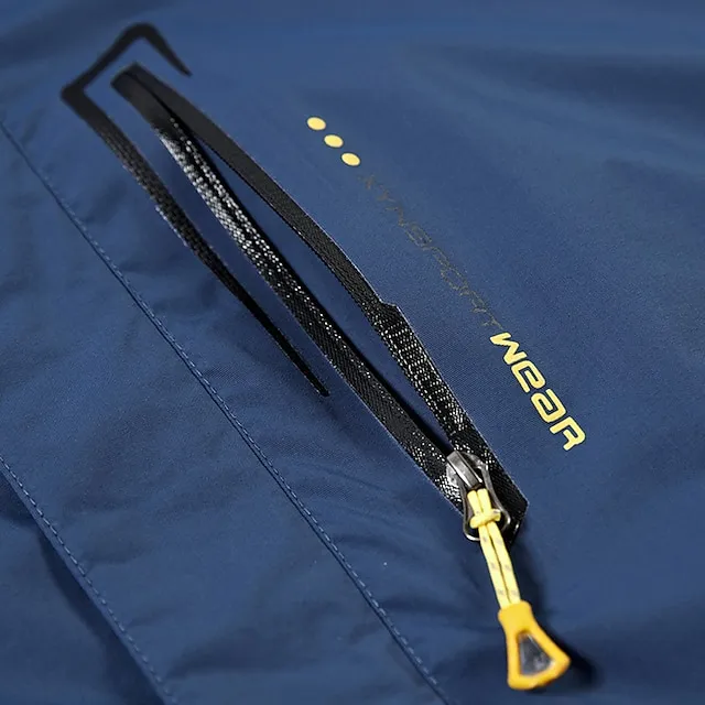 Plus Size Men’s Waterproof Hiking Jacket Rain Jacket Hoodie Jacket Detachable hat Windbreaker Raincoat Outdoor Windproof Weatherproof Lightweight Breathable Trench Coat Outerwear Top Fishing Climbing 32ec13f03d625b148573e589b0498522