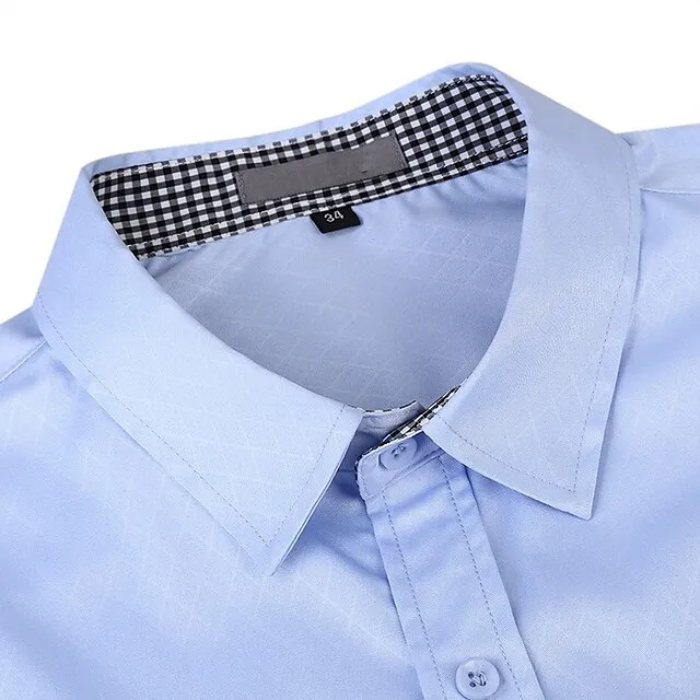 Men’s Dress Shirt Button Up Shirt Plaid Shirt Collared Shirt Black Blue Light Blue Short Sleeve Plaid Turndown Summer Wedding Casual Clothing Apparel Button-Down 0b0a5f1f540f42503ef069be77abbb87