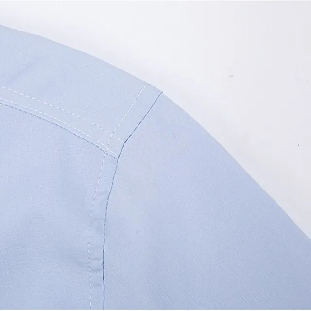 Men’s Dress Shirt Button Up Shirt Collared Shirt Light Pink Black White Long Sleeve Plain Square Neck All Seasons Wedding Work Clothing Apparel Print b36cd900d7e7ca845937932d9a4c993d