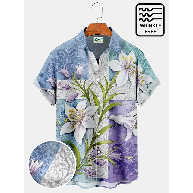 Men’s 50s Vintage Hawaiian Shirts Nautical Map Pirate Ship Skull Seersucker Wrinkle Free Easy Care Aloha Shirts 38c93340b1304490f12ac1aaeab460d2