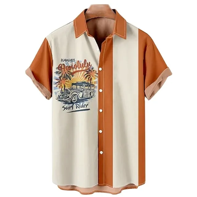 Men’s 50s Vintage Hawaiian Shirts Nautical Map Pirate Ship Skull Seersucker Wrinkle Free Easy Care Aloha Shirts 992545441a969a89490518c40a7c1a1d