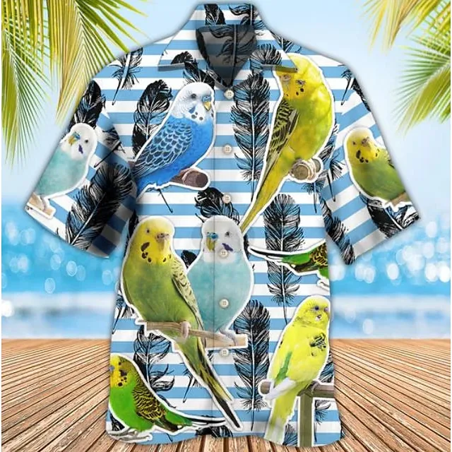 Men’s Shirt Summer Hawaiian Shirt Car Graphic Prints Vintage Turndown White Yellow Light Green Black / Brown Army Green Casual Hawaiian Short Sleeve Print Button-Down Clothing Apparel Tropical 1034b7e7ca01318a36c22c93cfa63877