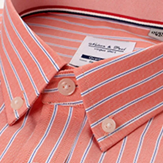 Men’s Dress Shirt Button Down Shirt Oxford Shirt White Navy Blue Blue Short Sleeve Plaid / Striped / Chevron / Round Shirt Collar All Seasons Office & Career Daily Wear Clothing Apparel a099c7022f2b6ef6caeea100dbfdf391