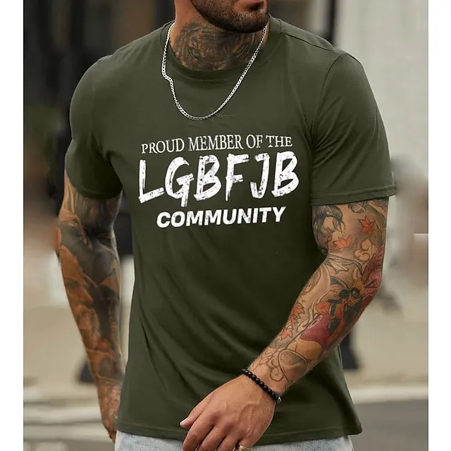 Men’s T shirt Tee Graphic Tee Casual Style Classic Style Fashion Designer Classic Shirt Letter Trump Short Sleeve Shirt Black Navy Blue Blue Outdoor Street Sport Crew Neck Summer Clothing Apparel S M 49750720bd0118bf5fe9a81533858a2d