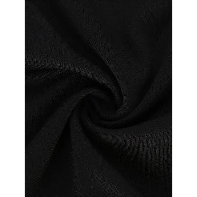 Women’s Party Dress Cocktail Dress Wedding Guest Dress Midi Dress Black Red Long Sleeve Floral Ruffle Spring Fall Winter V Neck Formal Winter Dress Wedding Guest Birthday S M L XL XXL 92848be9e55a3e53e0858efb7fff6564